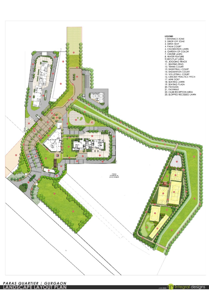 Paras Quartier penthouses LOCATION MAP