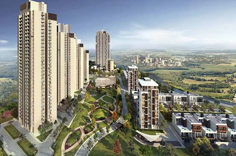 Tata Primanti Villas Gurgaon side view