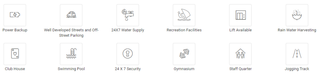 Vatika India Next Gurgaon AMENITIES