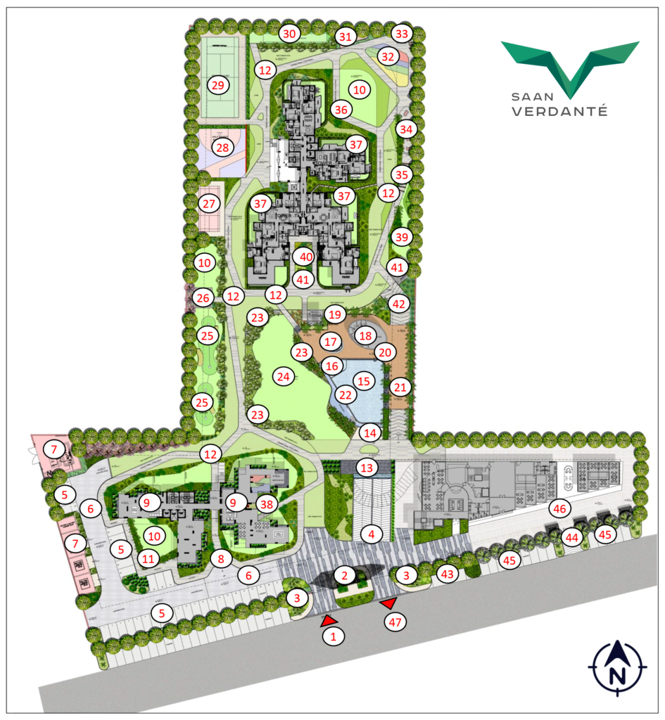 Saan Verdante Sector 95 Site Plan