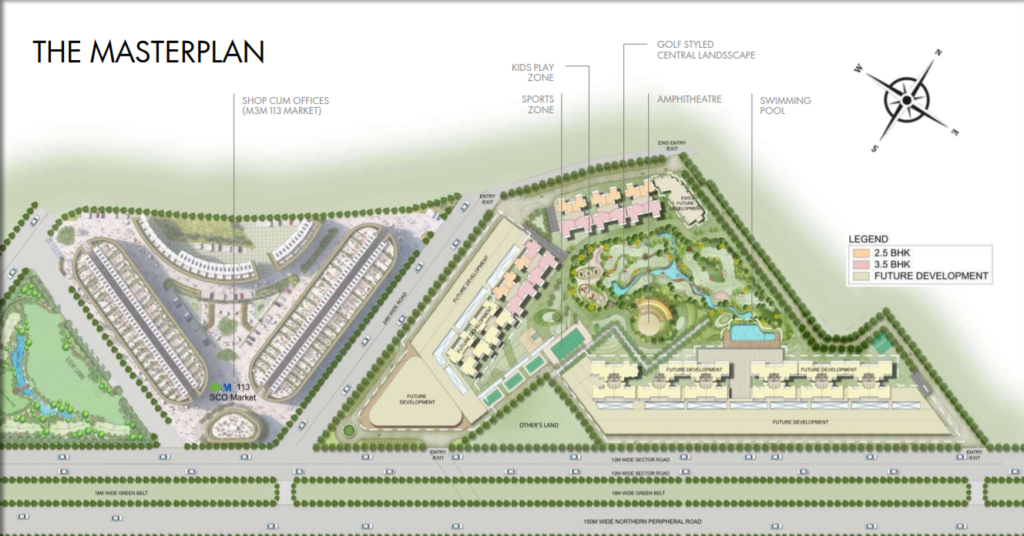 m3m capital sector 113 master plan 